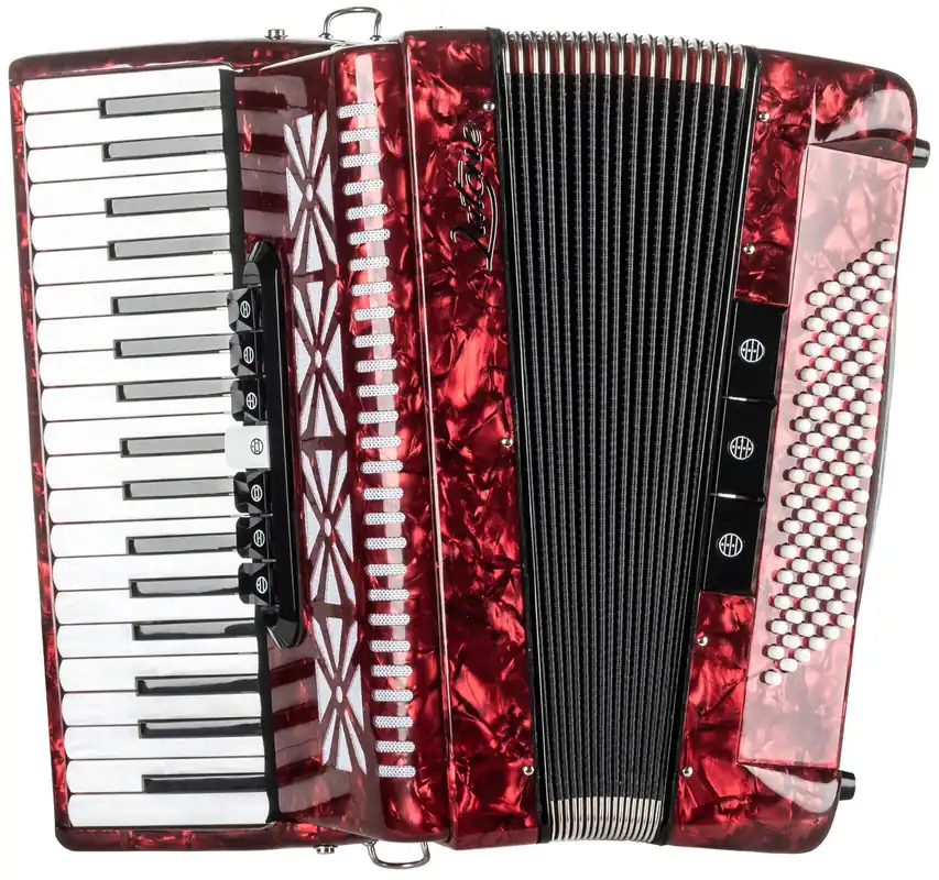 Značkový Latone MasterChord 37K 96RD Klávesový akordeon Red