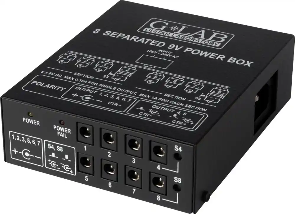 G-Lab 9V Power Box PB-1 - profesionální napájecí zdroj pro kytarové efekty Poslední Šance