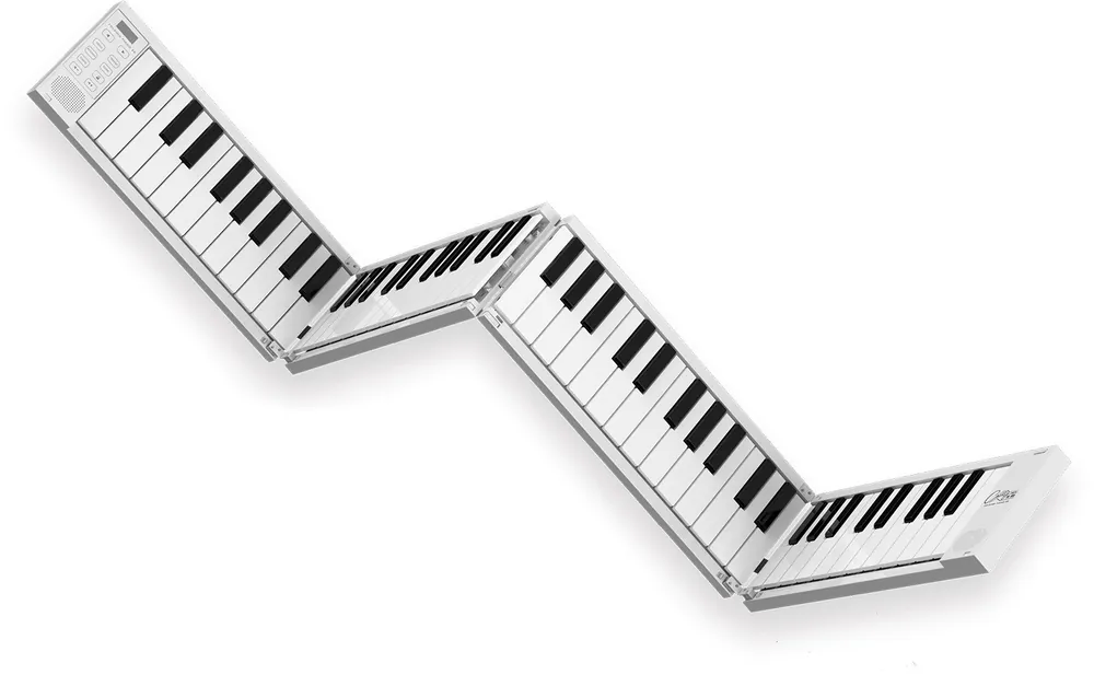 Pouze Dnes Carry-on Folding Piano 88 - White