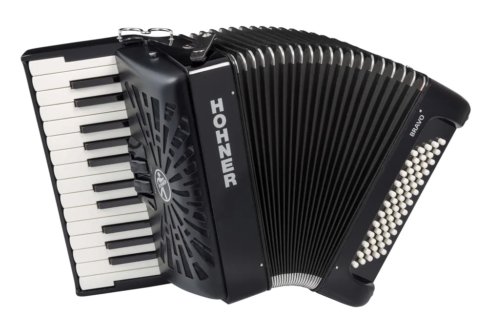 HOHNER Bravo II 60 black Silent Key Nejlepší Volba