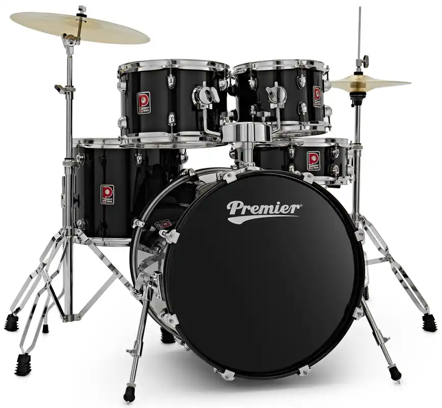 Must-Have PREMIER Revolution 20" 5pc Drum Kit Black