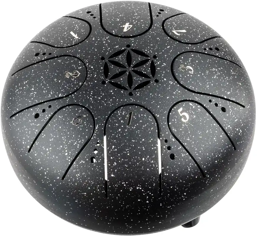 Shamann 5" 8 Notes C5 Major Spackle Black Tongue Drum Levný