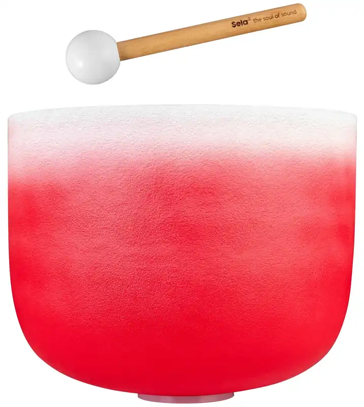 Oblíbený SELA Crystal Singing Bowl Chakra 14" - Red, Root, C (432Hz)