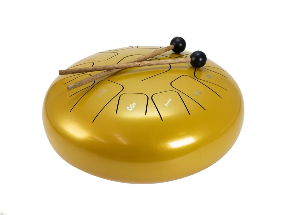 Dimavery TD-12, tongue drum, zlatý Super Cena