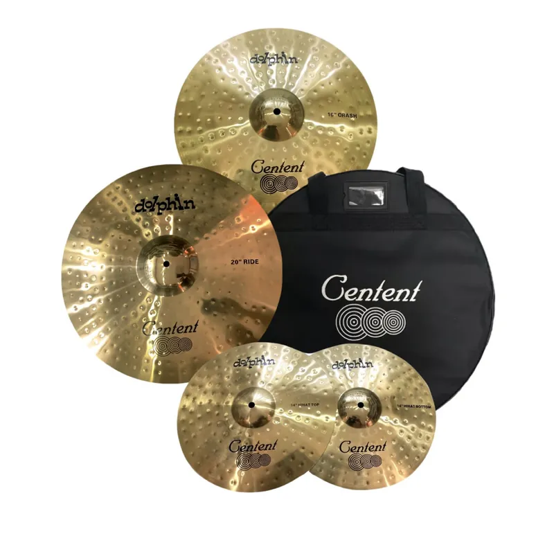 Časově Omezené Centent Dolphin Cymbal Set 14", 16", 20", bag