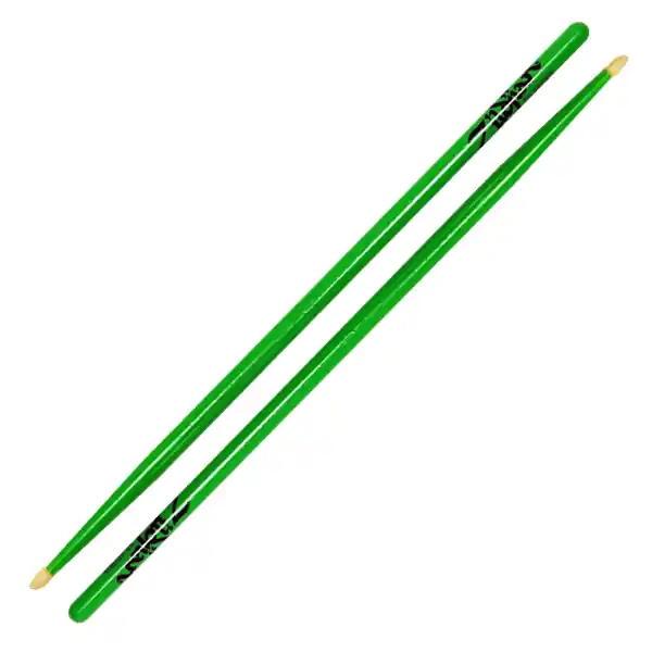 ZILDJIAN 5A Acorn Wood Neon Green Omezená Nabídka
