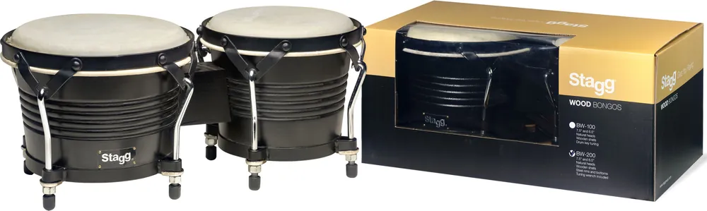 Objednat Nyní Stagg BW-200-BK, bonga Latin