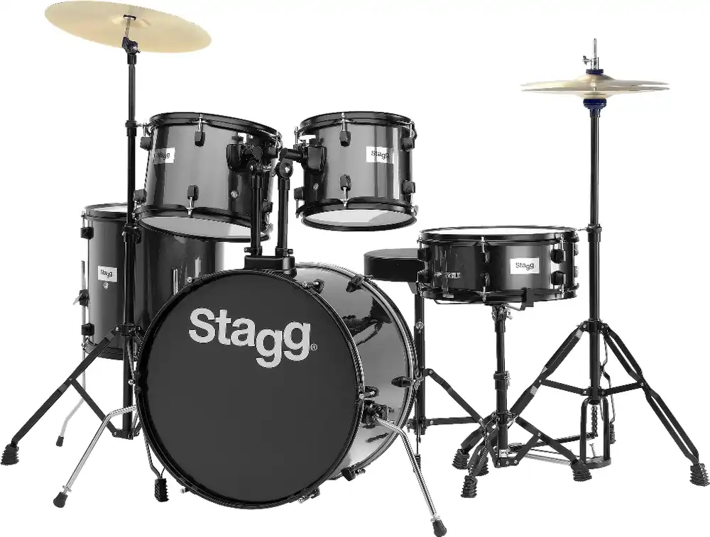 Časově Omezené Stagg TIM120B BK, bicí sada, černá