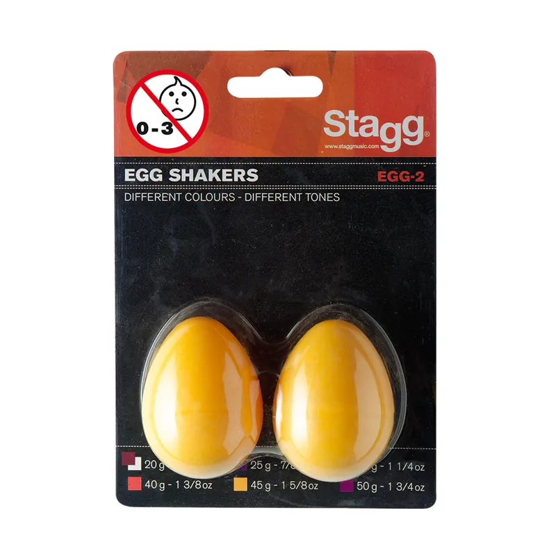 Rychlé Dodání Stagg EGG-2 YW, pár vajíček, žlutá
