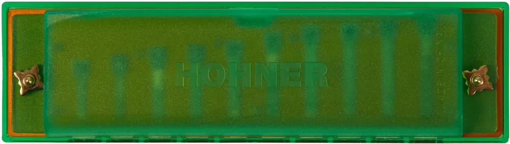 HOHNER Translucent Harp C, green, hardcase Vysoce Kvalitní