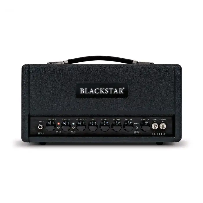 BLACKSTAR St. James 50 6L6 Head - Black Sleva