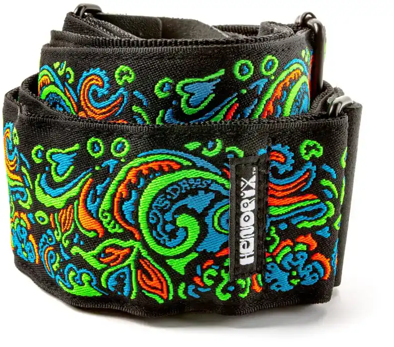 DUNLOP Jimi Hendrix Blacklight Love Drops Blue Strap Přímo Od Výrobce
