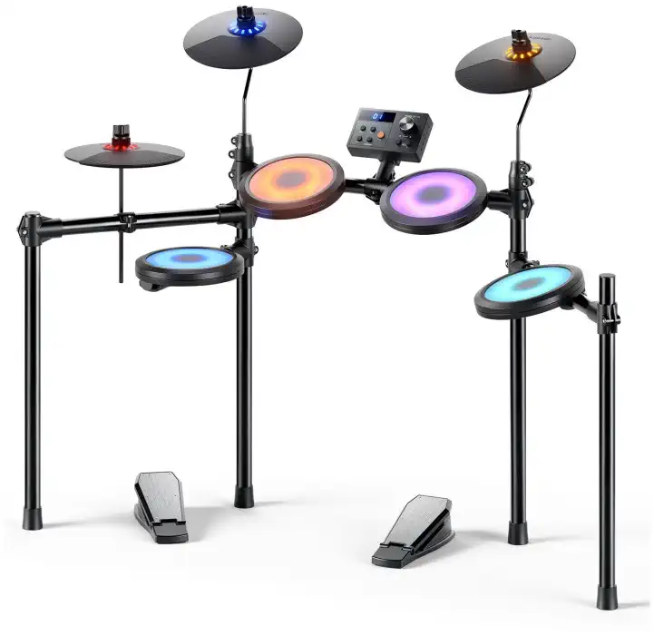 DONNER DED-70L Electronic Drum Set with LED Aktuální