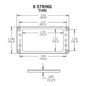 EMG Mount.Ring Flat 6 Thin BK Expresní Doručení