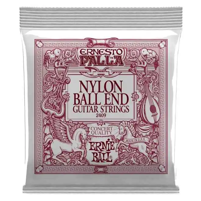 Originální Ernie Ball 2409 Ernesto Palla Nylon Classical Black & Gold Ball End struny na klasickou kytaru