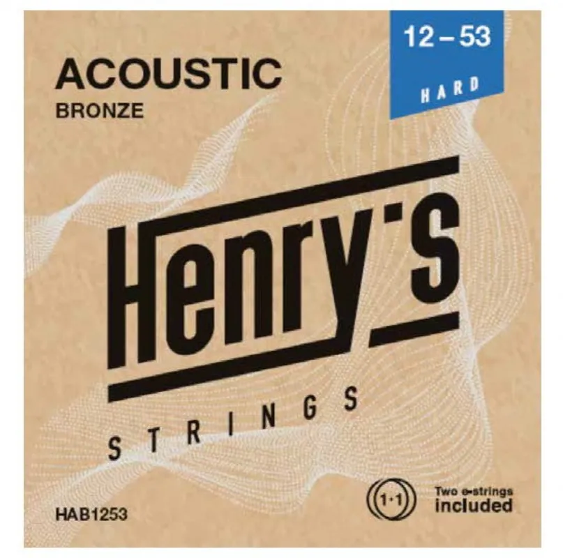 Top Prodej HENRY`S STRINGS HAB1253 Acoustic Bronze - 012“ - 053“