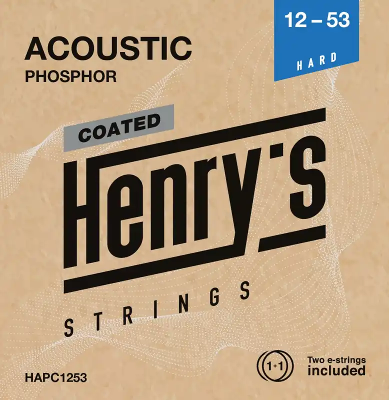 HENRY`S STRINGS HAPC1253 Coated Acoustic Phosphor - 012“ - 053” Rychlé Dodání